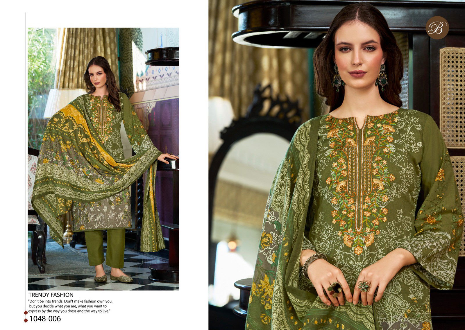 Belliza Naira Vol 96 Cotton Printed Embroidered Dress Material